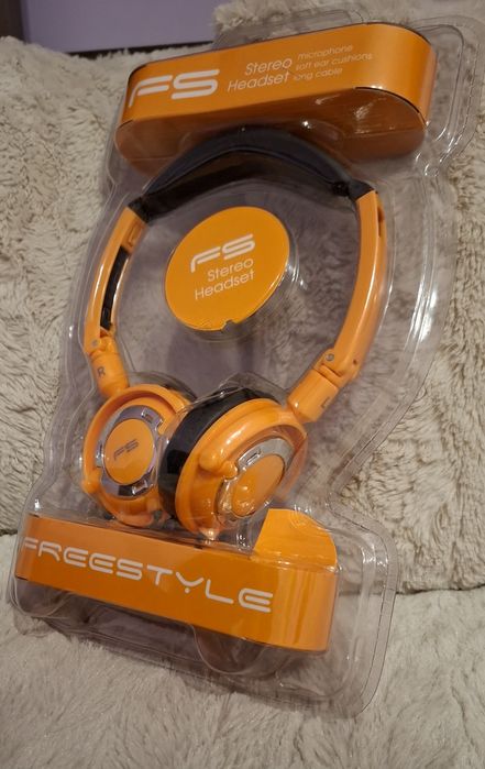 Слушалки, Freestyle Stereo Headset, Orange FH0022O, нови, неотваряни