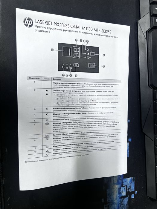 Принтер HP МФУ черно-белый