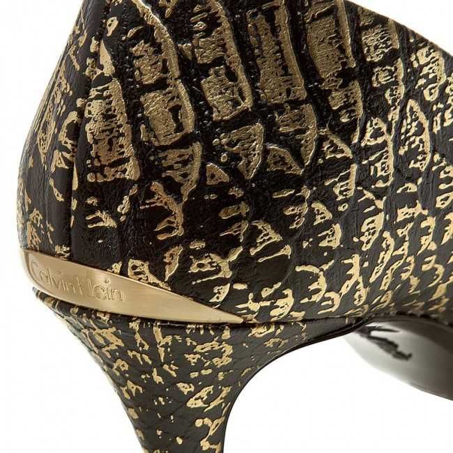 %ПРОМО% CALVIN KLEIN № 35-37-38-39 – Дамски кожени сандали BLACK LABEL