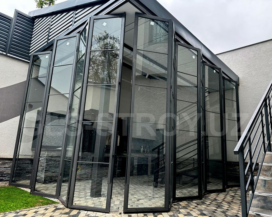 Стеклянные перегородки, раздвижные, ойна, oyna, akfa, стекло, эшик