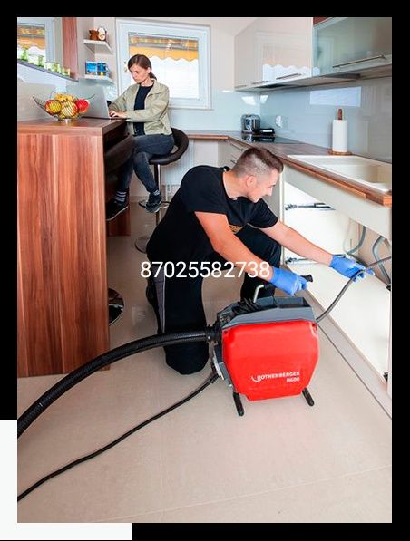 Прочистка канализаций крот засоры эндоскоп телеинспекция видеодиагност