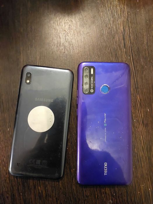 Продам 2 смартфона (Samsung A10, Techno)