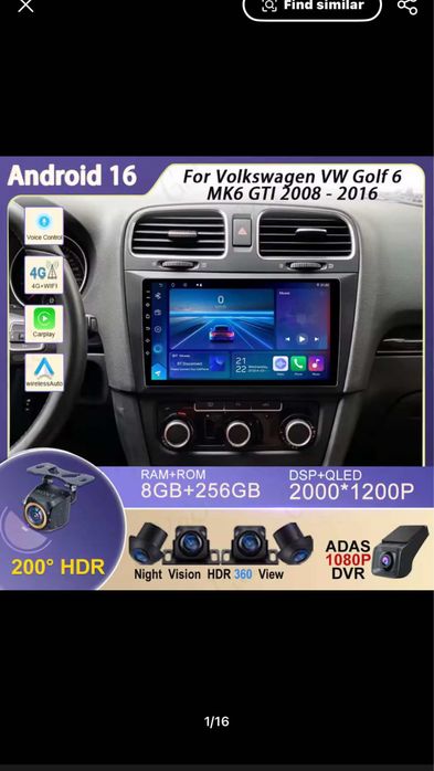 Carplay vw golf 5 caddy touran golf 6 bora passat polo