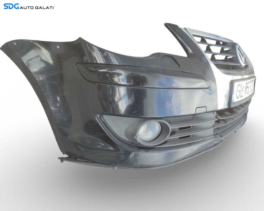 Bara Spoiler Fata Completa cu Grila Emblema si Spalatoare Far Faruri Volkswagen Touran 1T2 2006 - 2010 Culoare LC9X Cod 1T0807221DL [LN0252]