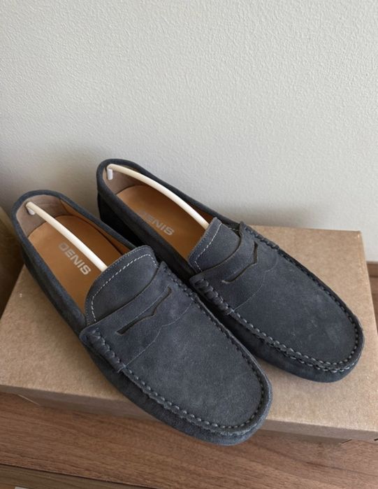 Mocasini Denis din piele intoarsa, barbati, marimea 41