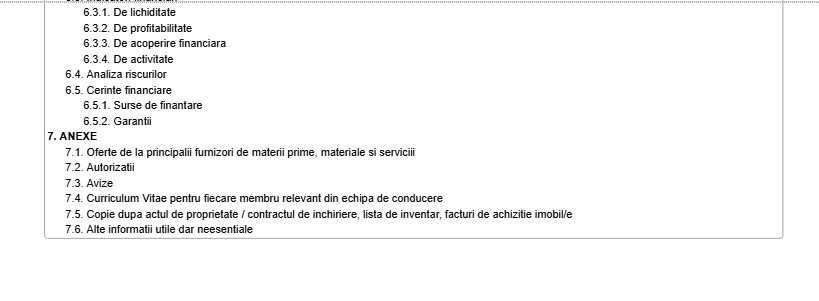 Model Plan de afaceri editabil .docx pentru uz antreprenorial/business