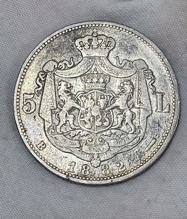 Monede 5 lei 1880/1881/1882/1883/1906 argint Carol l bani vechi