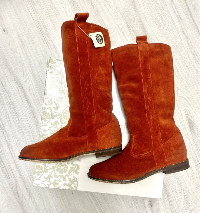 Cizme din piele intoarsa naturala Noi