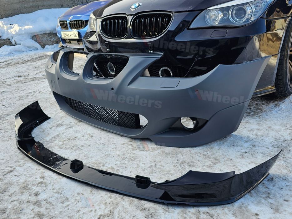 Губа М бампер Е60 сплиттер накладка