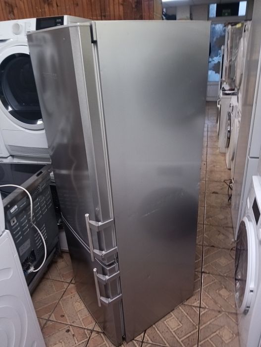 Иноксов комбиниран хладилник с фризер Liebherr 24 месеца гаранция!!!