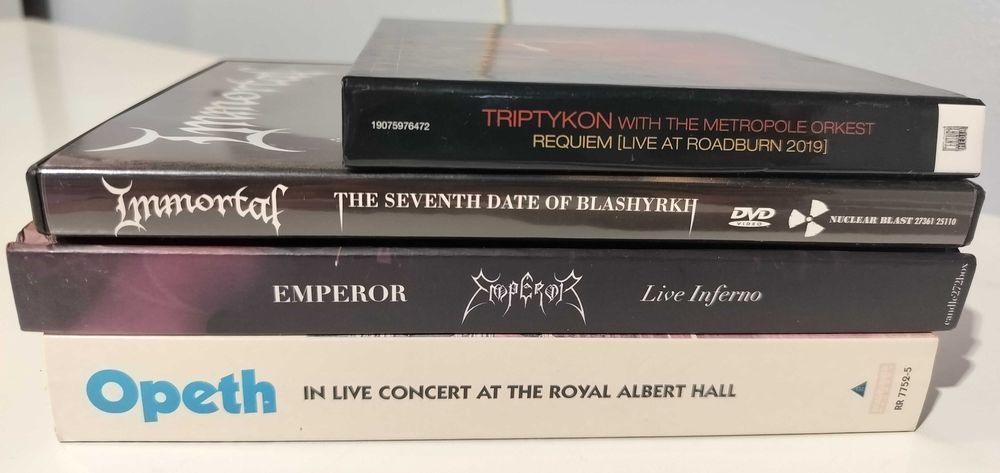 Immortal, Emperor, Opeth, Triptykon Lot CD DVD