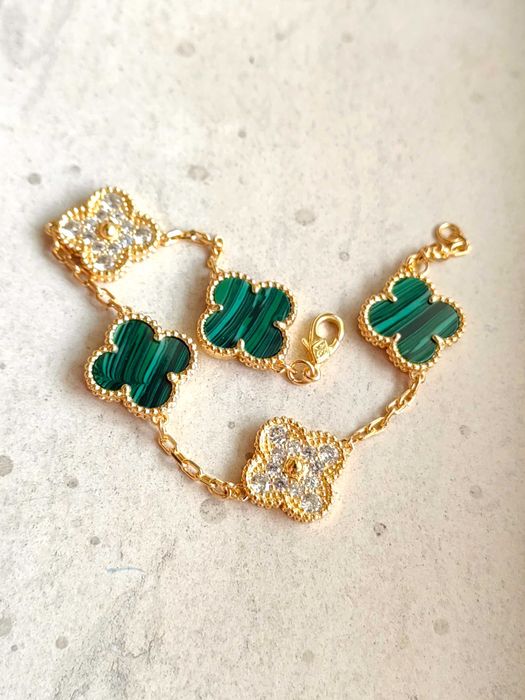 Златна гривна с пет детелини - Van Cleef & Arpels - Vintage Alhambra