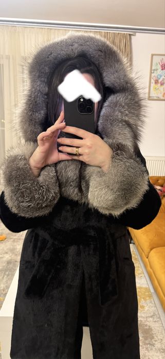 Palton/haina de blana naturala