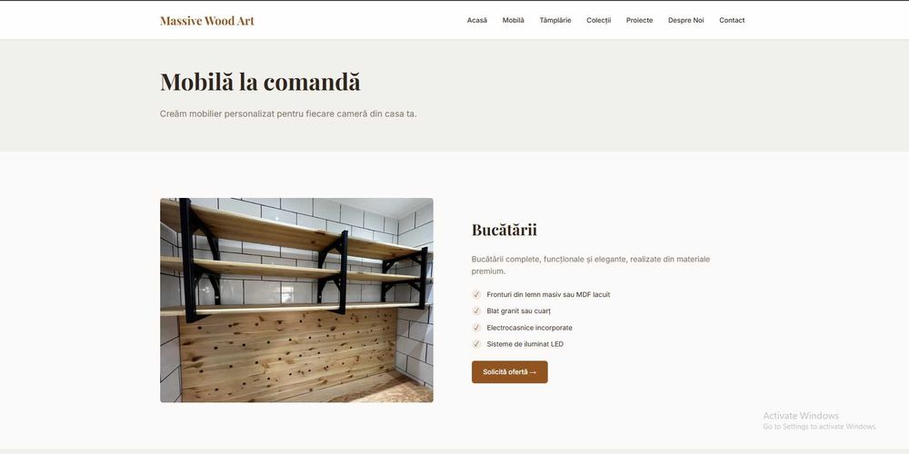 Creez site-uri custom