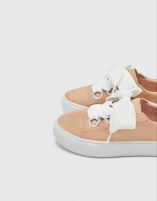 Zara-сникърси Nude Рearl