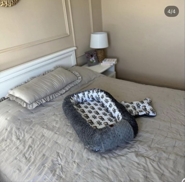 Babynest, cuib pentru bebelusi - handmade, premium, 100% bumbac.