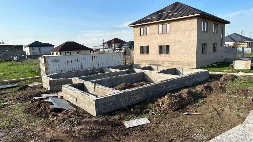 Заливка фундаментов