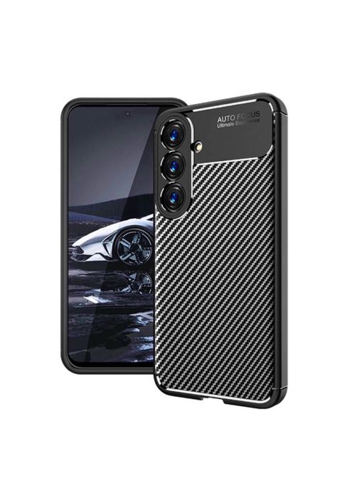 Samsung S21 S22 S23 S24 S25 S26 PLUS ULTRA Husa Silicon Carbon Neagra