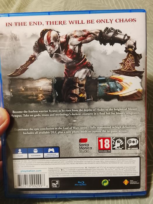 Игра за ps4 God of war remastered