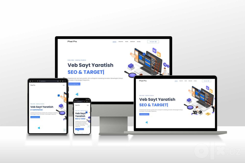 Veb Sayt Tayyorlash | Lid (lead) forma | Lending | Internet Magazin
