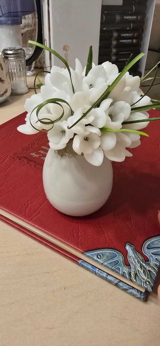 Букет кокичета от сапун