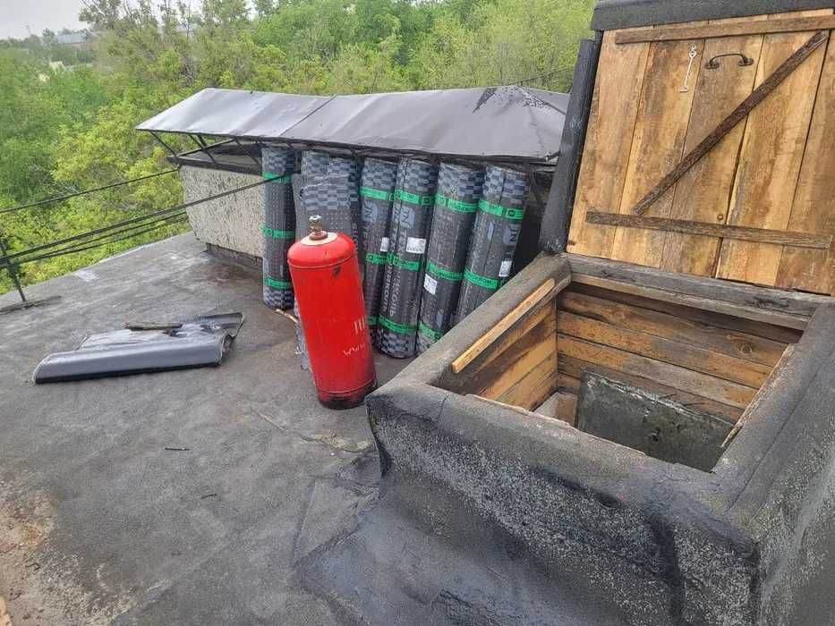 Ремонт крыши с материалом.Гидроизоляция.