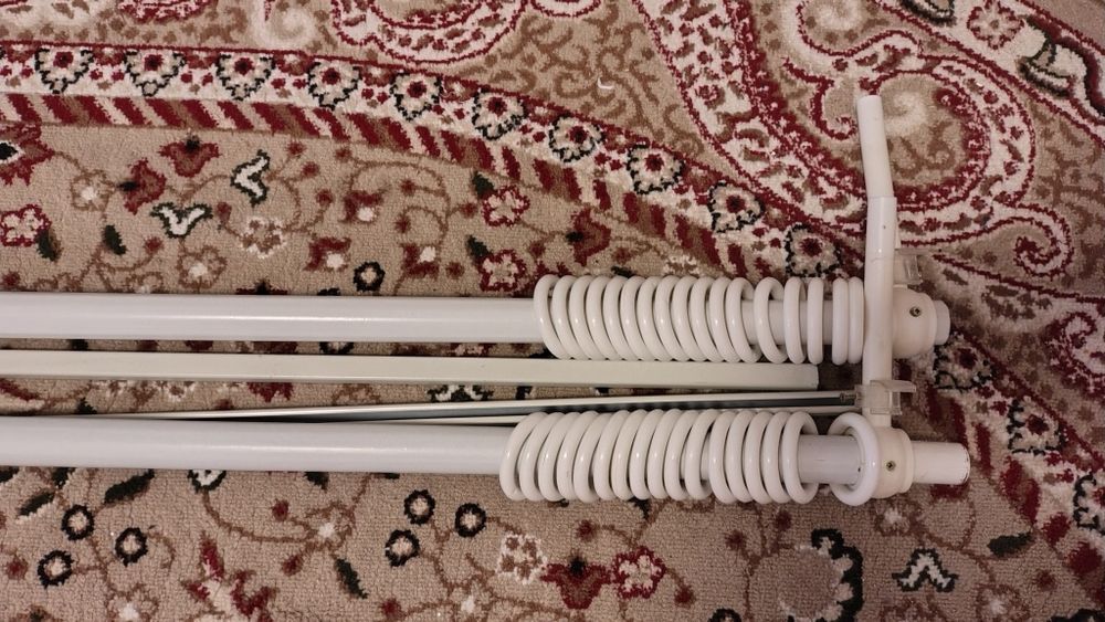 Galerie dubla PVC albă