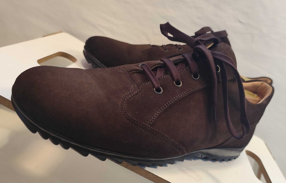 Pantofi casual 45 45.5 suede de lux Bruno Magli piele naturala