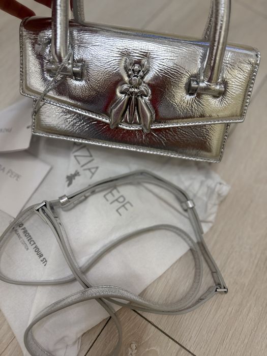 Patrizia Pepe сребриста чанта