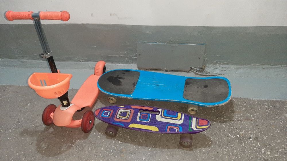 Самокат, скейты детские