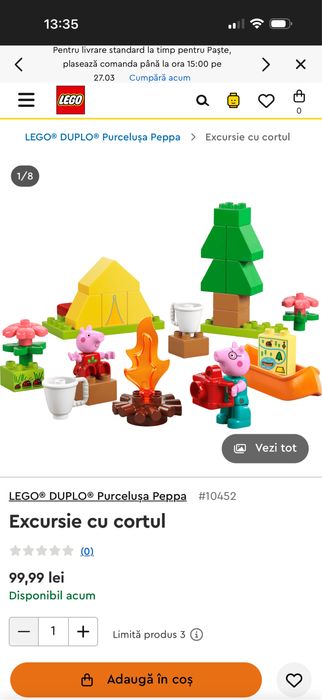 Lego Peppa Pig, Excursie cu cortul