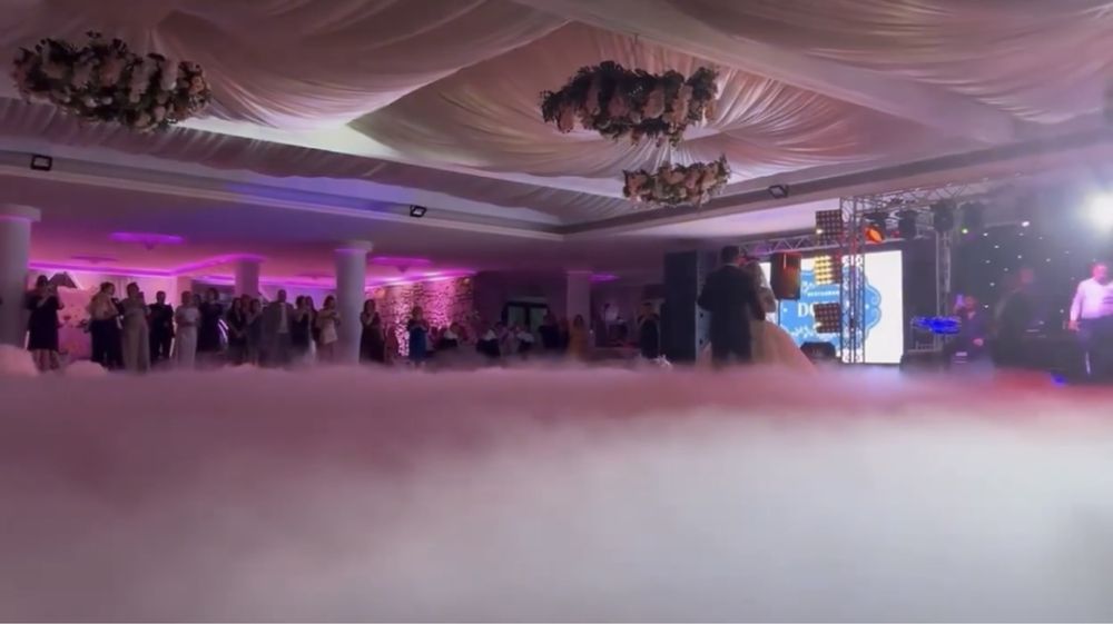 Fum greu,Artificii și Masina Baloane cu Fum pentru dansul mirilor