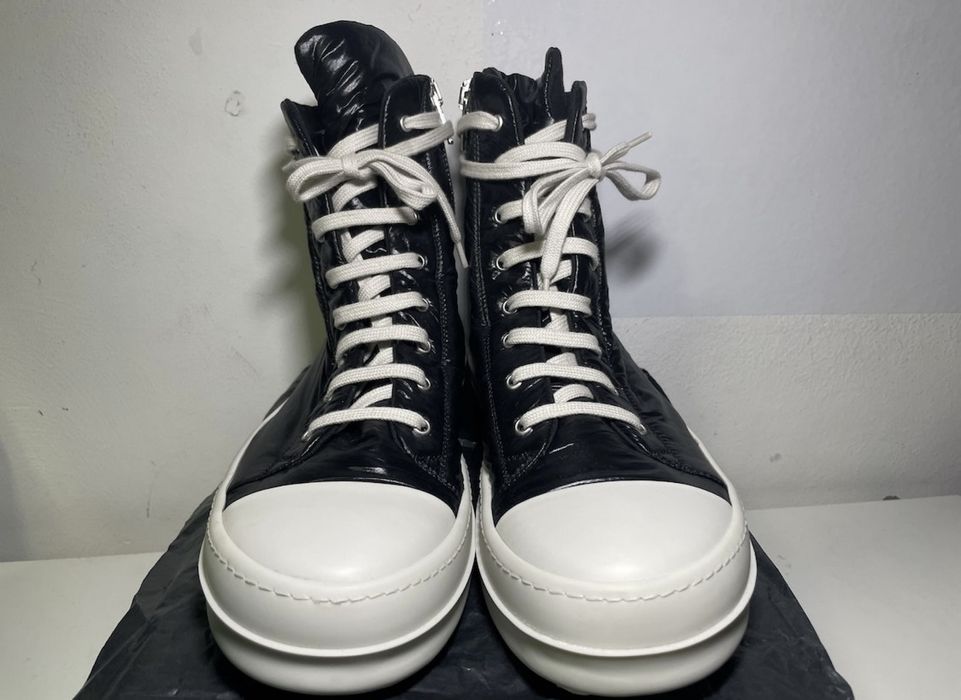 Rick Owens Drkshdw Black Performa Capped Toe / Puffer Ramones