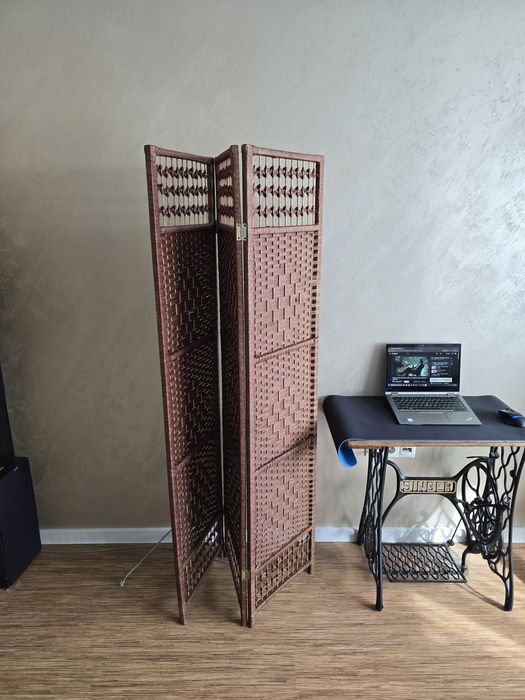 Параван от естествен ратан