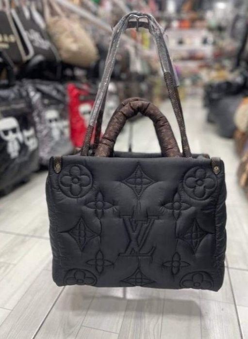 Geanta damă LV,material textil,saculet, etichetă