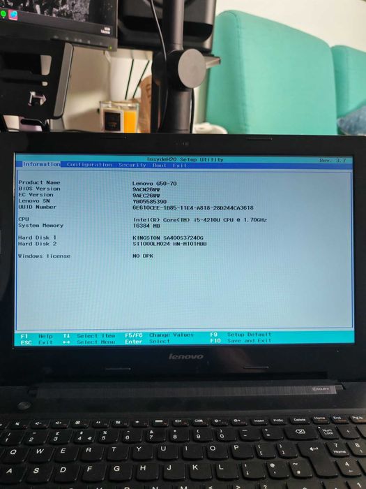 Laptop Lenovo G50-70 | Intel i5 | 16 GB RAM | Placă Video AMD 2GB | SSD+HDD 1TB | Win 10