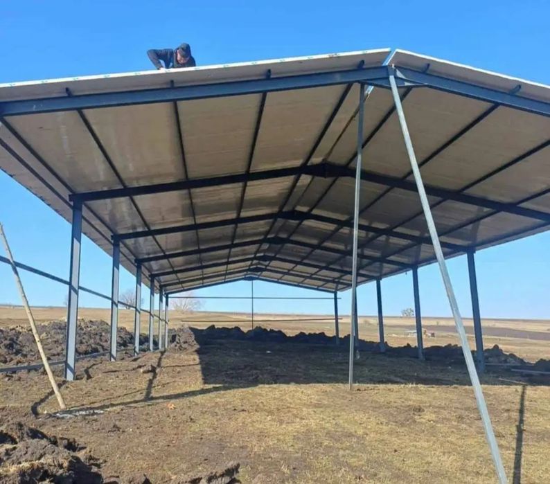Confecționez structuri metalice depozite garaje grajduri pentru animale