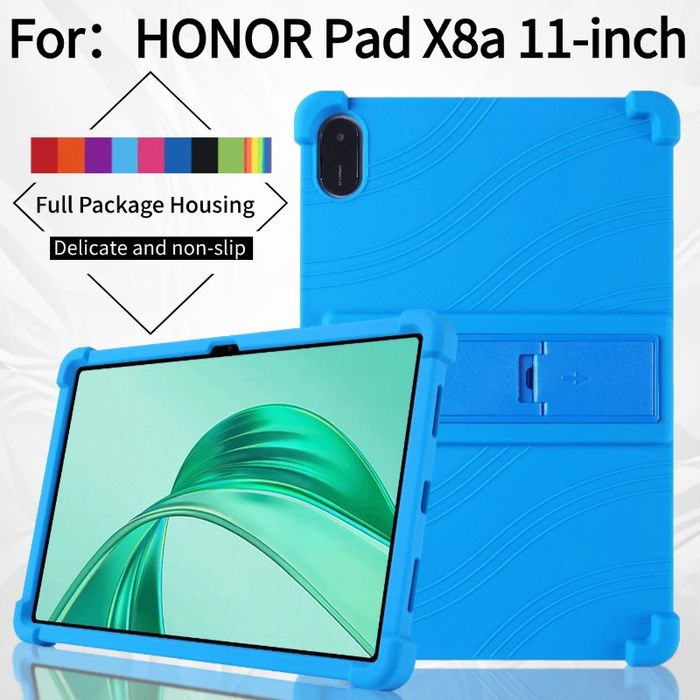 Honor Pad X8a 11" 2024 / Удароустойчив силиконов кейс гръб със стойка