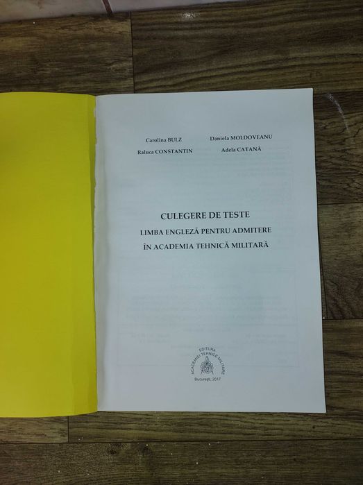 Culegere teste limba engleza pentru academia militara
