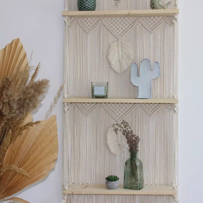 Макраме арки/фон декорации/декоративна завеса/етажерка/възглавници