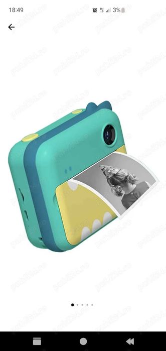 Aparat FOTO copii NOU, gen POLAROID & video & WIFI + 3 role print