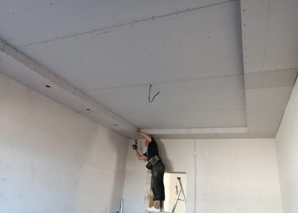 Гипсокартонщик. гипсокартонные работы. Установка бамбуковых панелей