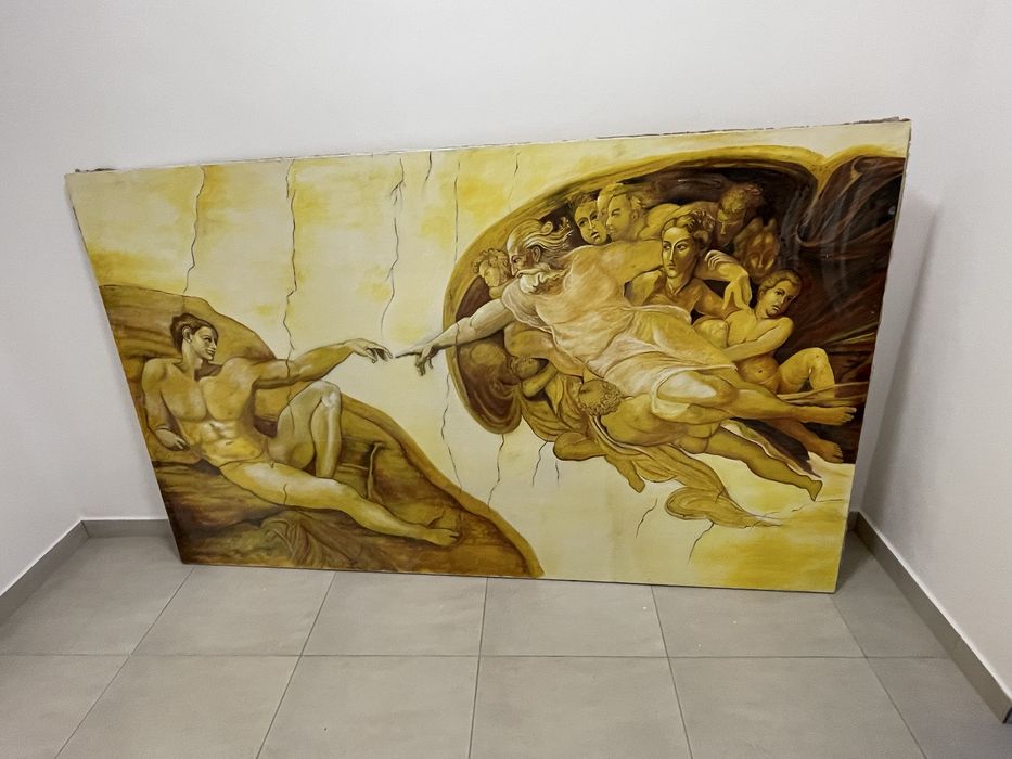 Tablou 2,5mx1,5m “The Creation of Adam”