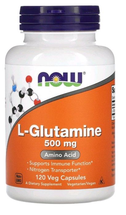 L-глютамин, 500 мг, 120 вегетарианских капсул