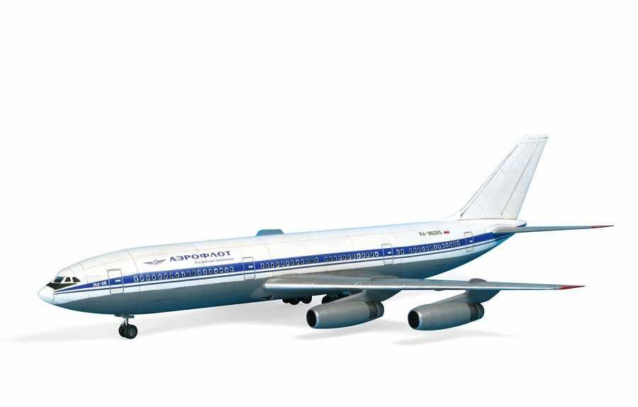 Сборная модель пассажирского самолета ИЛ-86
ЗВЕЗДА Масштаб 1:144.