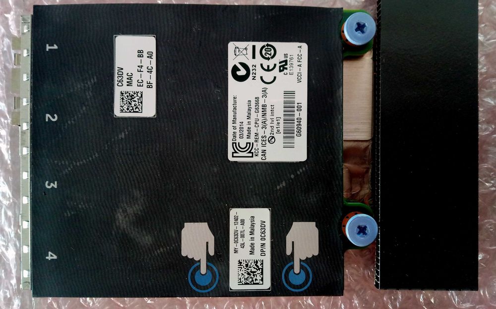 Мрежов модул Dell rNDC Intel X520/I350 10GbE/1GbE 4 порта LAN C63DV