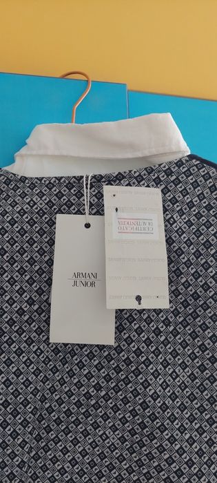 ARMANI оригинален нов елек с риза HM 104 см