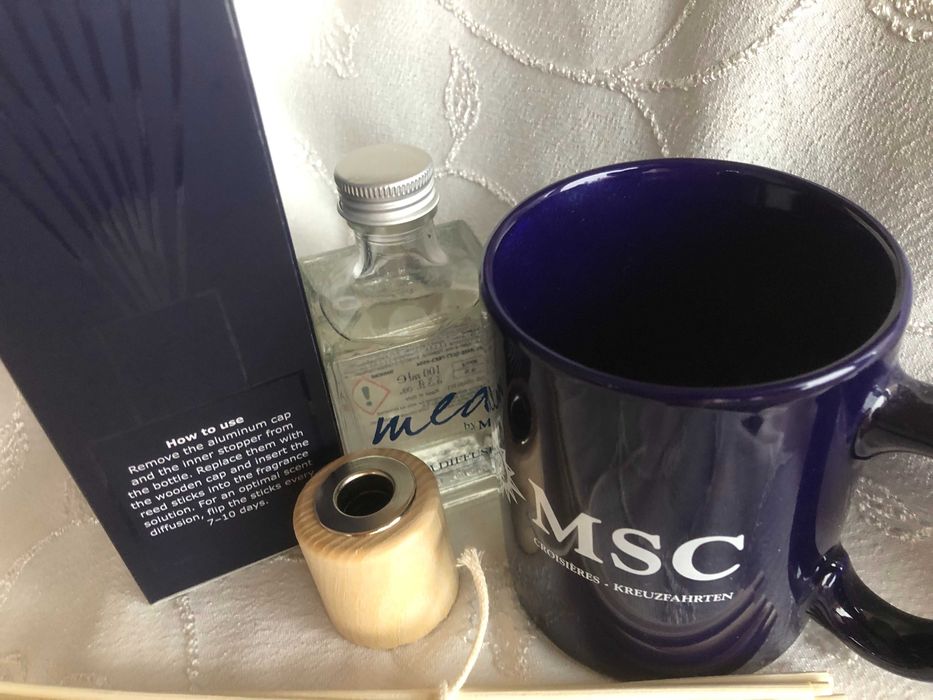 Луксозен ароматен дифузер за стая MED by MSC 100 ml + подарък чаша MSC