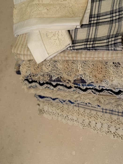 Старинни платове – 100% лен и памук | Ретро, битови, ръчно тъкани