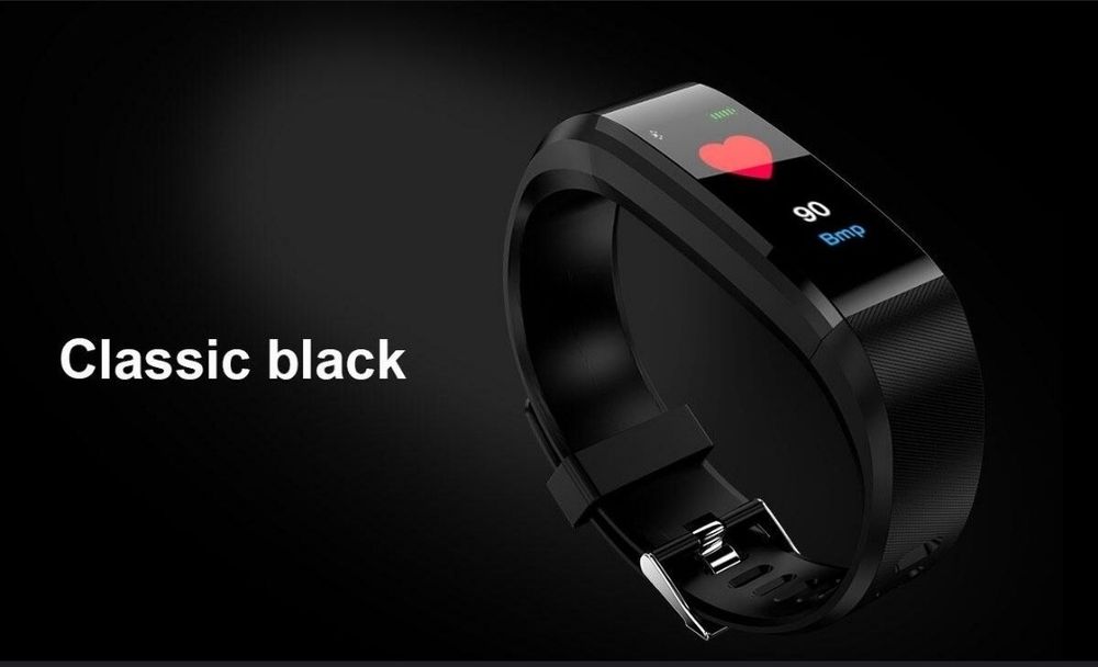 bratara neagra smart ceas electronic elegant cadou adolescenti copii